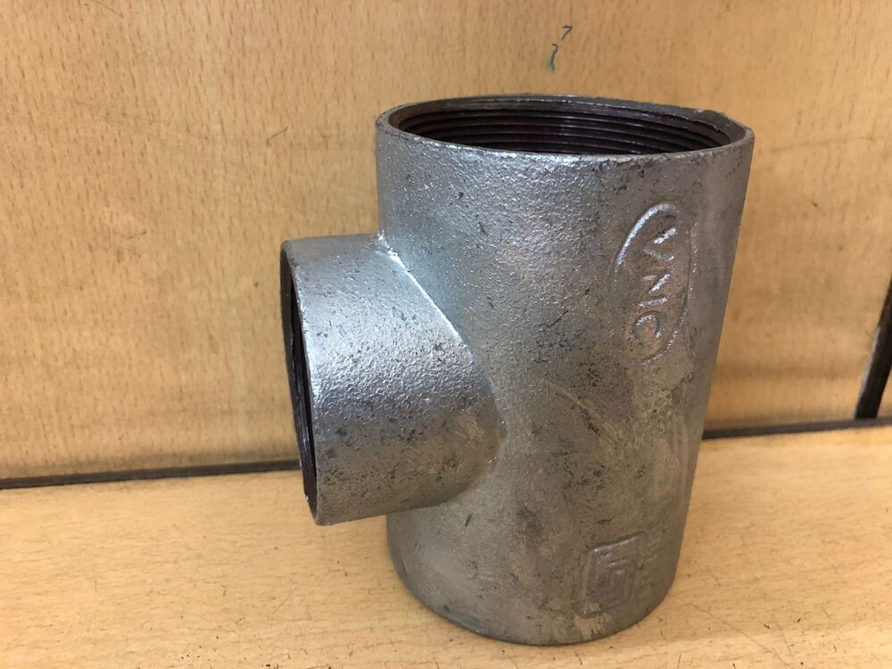 Gi R/tee 2-1/2" - Malleable Iron, 2-1/2 Inch Size, Isi Marked | Round Shape, Compliant With Is:1879 Standards, Mg Brand Quality