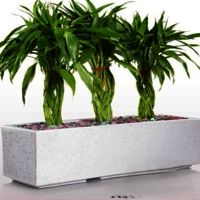 Roto Grow Planter - Color: Grey Stone Sand Stone