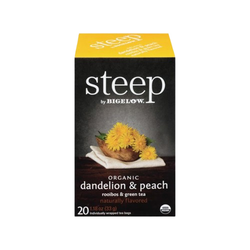 Organic Dandelion And Peach Naturally Tea - Color: Black