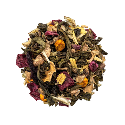 Blueberry Hibiscus White Tea - Color: Black