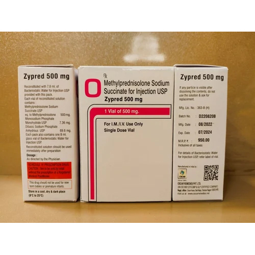 500mg Methylprednisolone Injection
