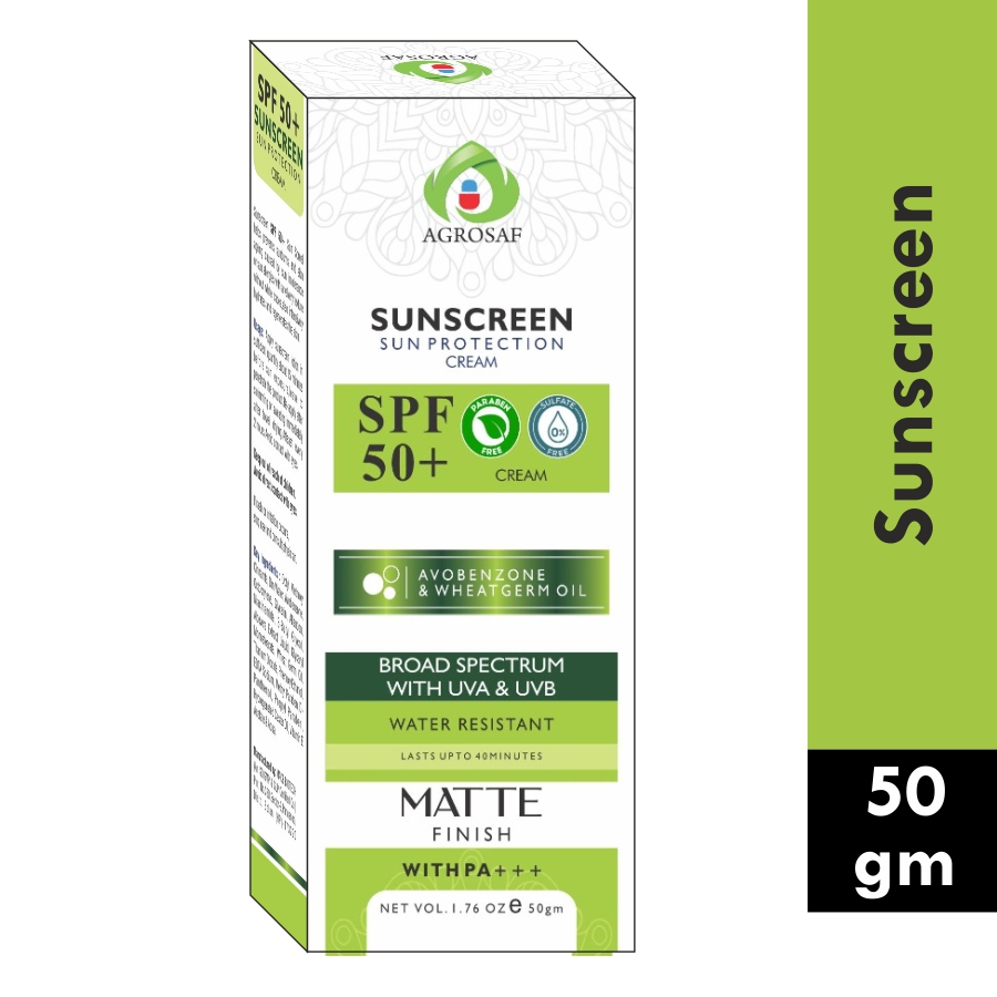 Agrosaf Sunscreen Spf 50+ Cream - Age Group: Adult