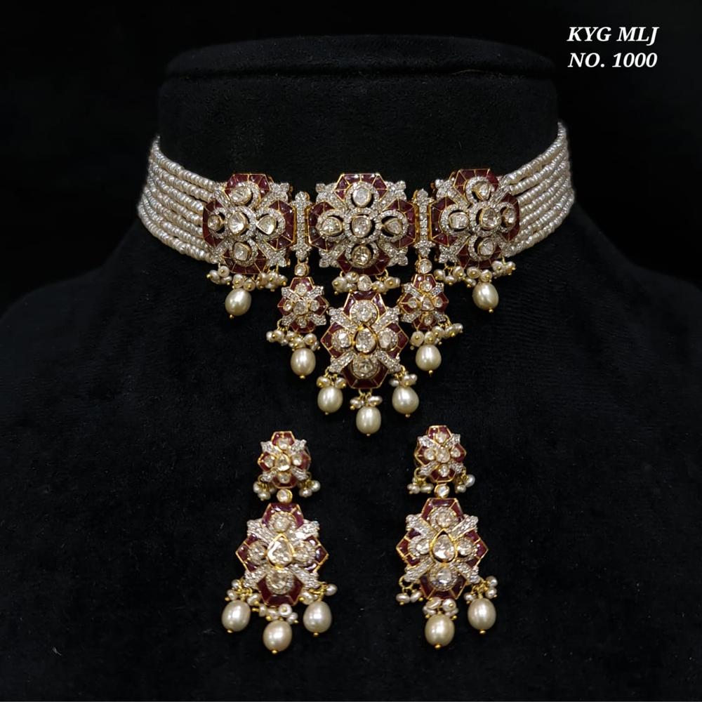 Open Polki Chokar set