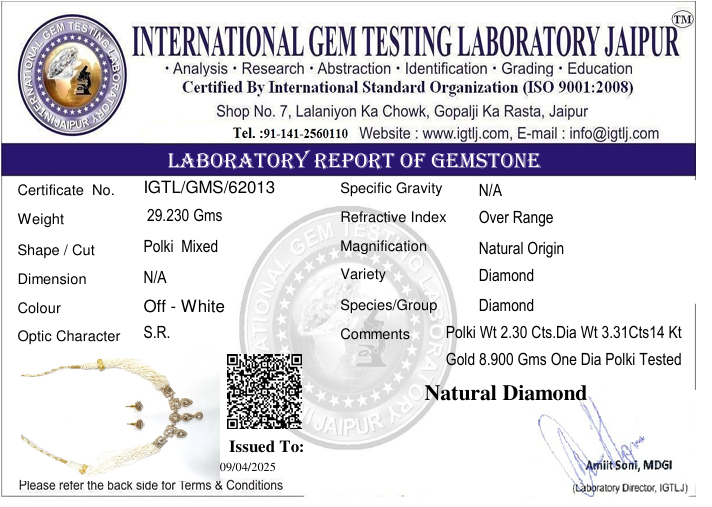 Designer Open Polki Chick Set