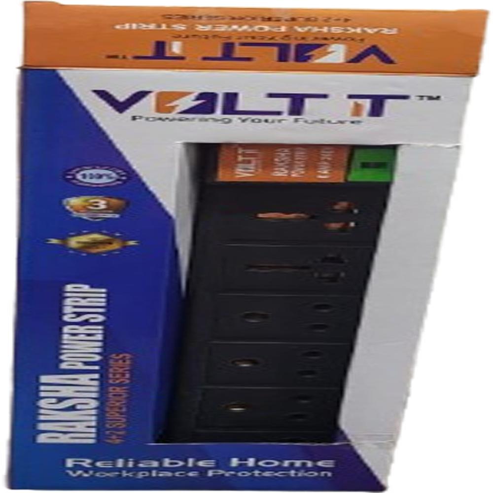 Volt It Raksha Power Strip With Surge Protection 1.8 Mts