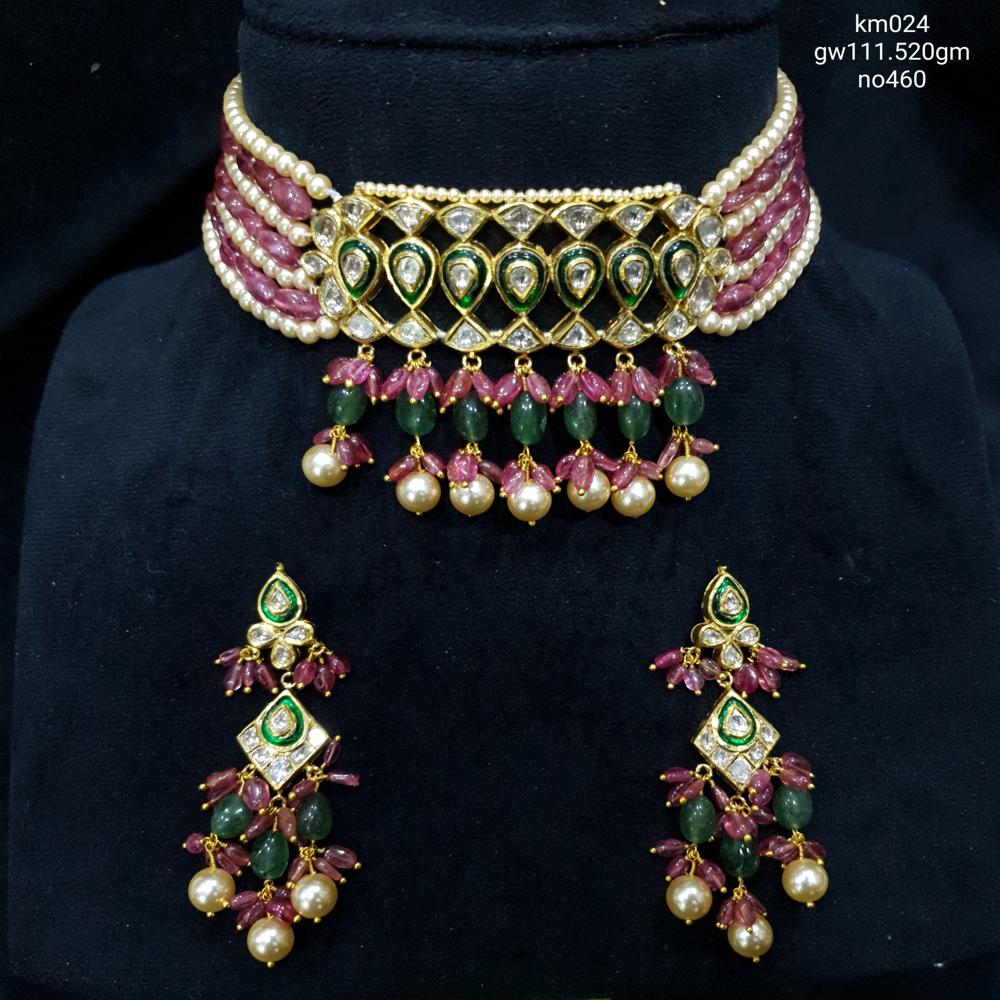 18kt Diamond Polki Chick Set