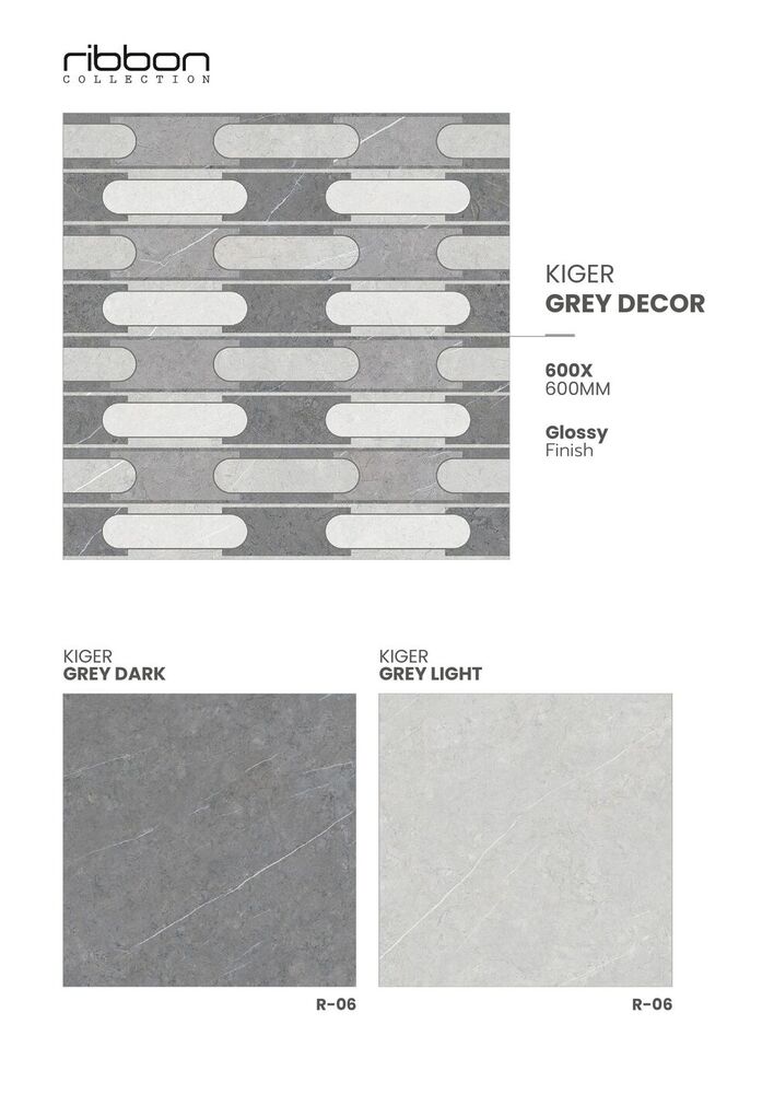 Modern glossy porcelain tiles for living room