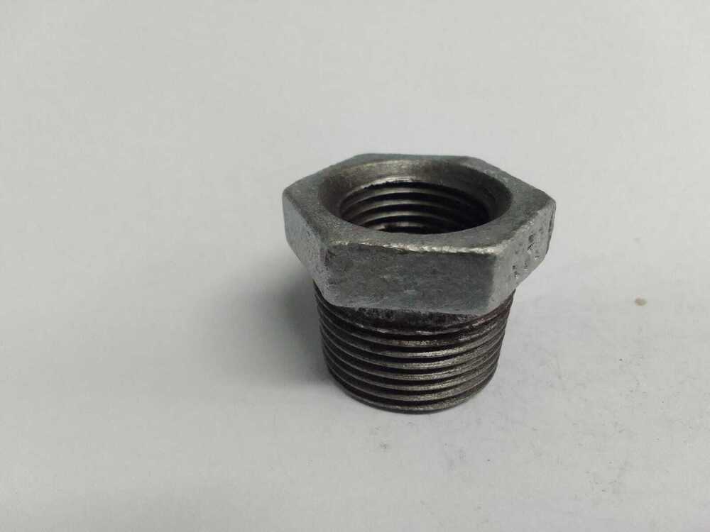 Gi Reducer Bush 1-1/4 Inch - Malleable Iron, Isi Marked | Reducing Shape, Compliant With Is: 1879 Standards, Durable Design