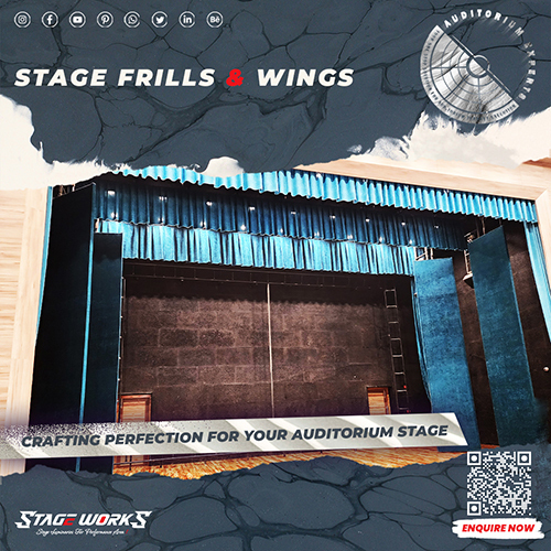 Royal Stage Side Wings with Satin Frills