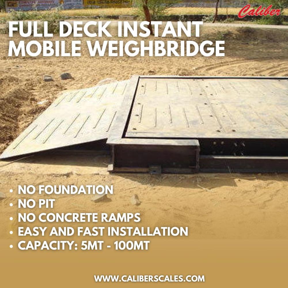 60 Ton Instant Mobile Weighbridge - Accuracy: 90 %