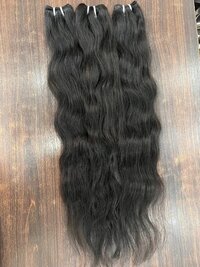 Natural Color  South Indian Temple Remy Double Machine Weft Hair Bundles  100% Human Hair Extension