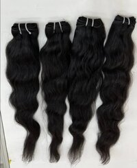 Natural Color  South Indian Temple Remy Double Machine Weft Hair Bundles  100% Human Hair Extension