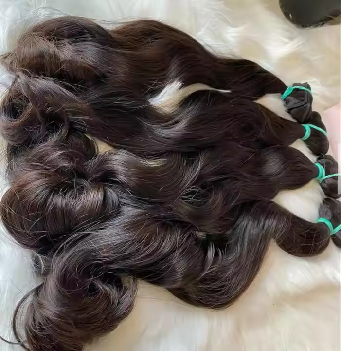 Wavy Straight Hair Weaving Bundle Human Hair Suppliers Virgin Wholesale Indian Raw