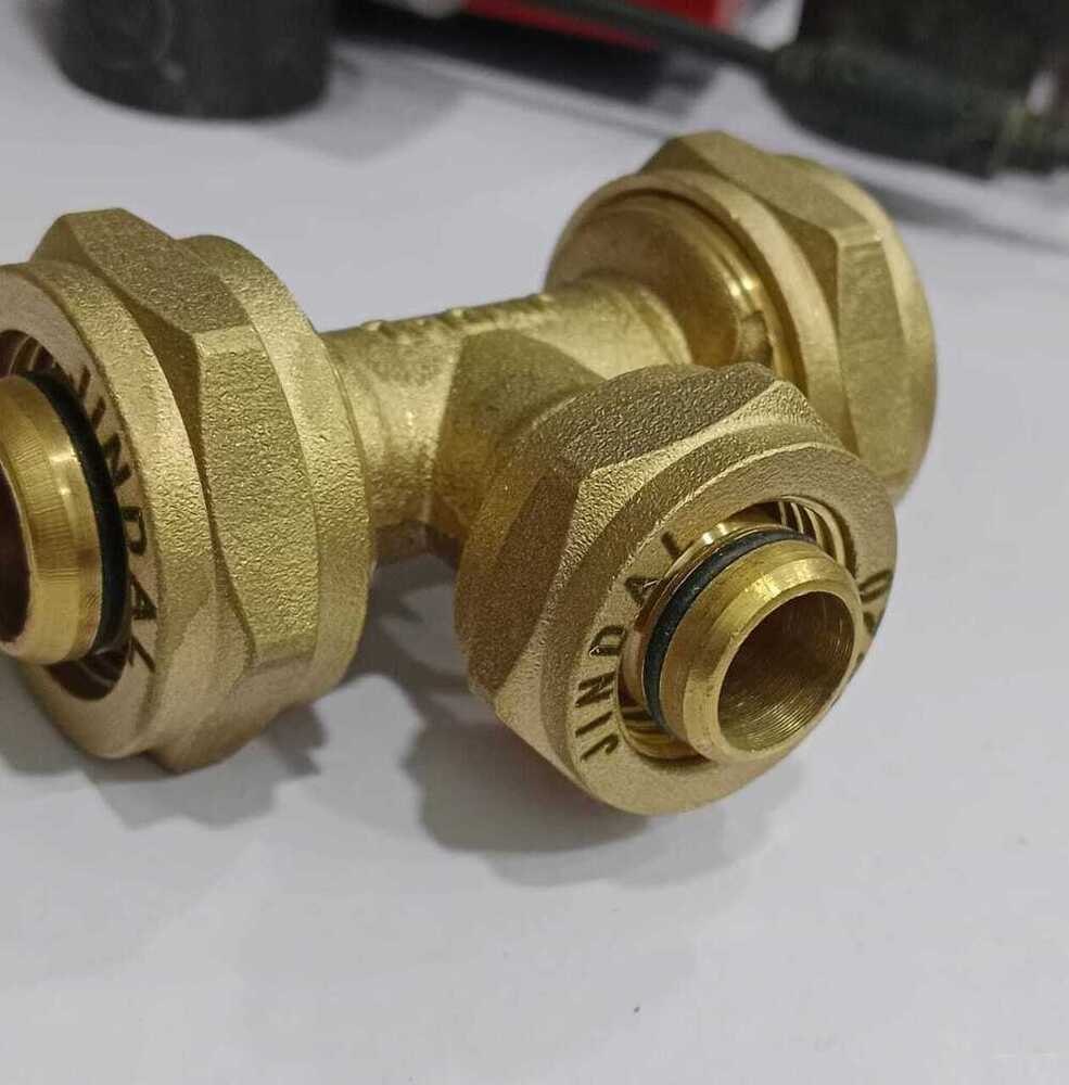 Equal Tee Fittings - Color: Golden