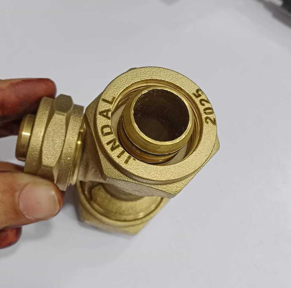 Equal Tee Fittings - Color: Golden