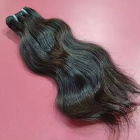 Natural Wavy Virgin Hair Extensions Double Weft Single Donor Raw Unprocessed Human Hair