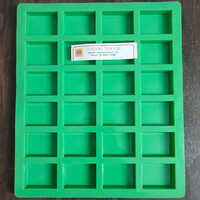 15 G 24 Cavity Rectangle Shape Mould - Color: Green