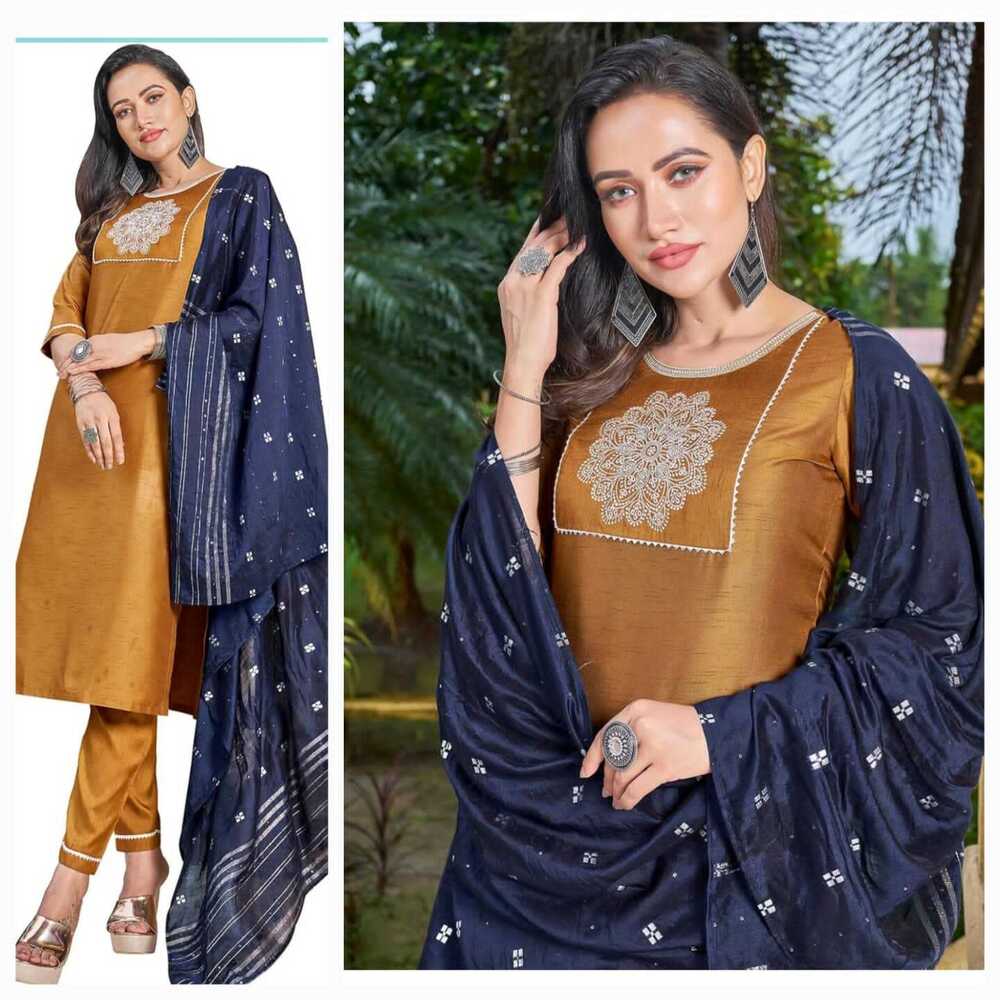 Premium Quality Party Wear 3 Pic Collection at Best Price in Surat ...
