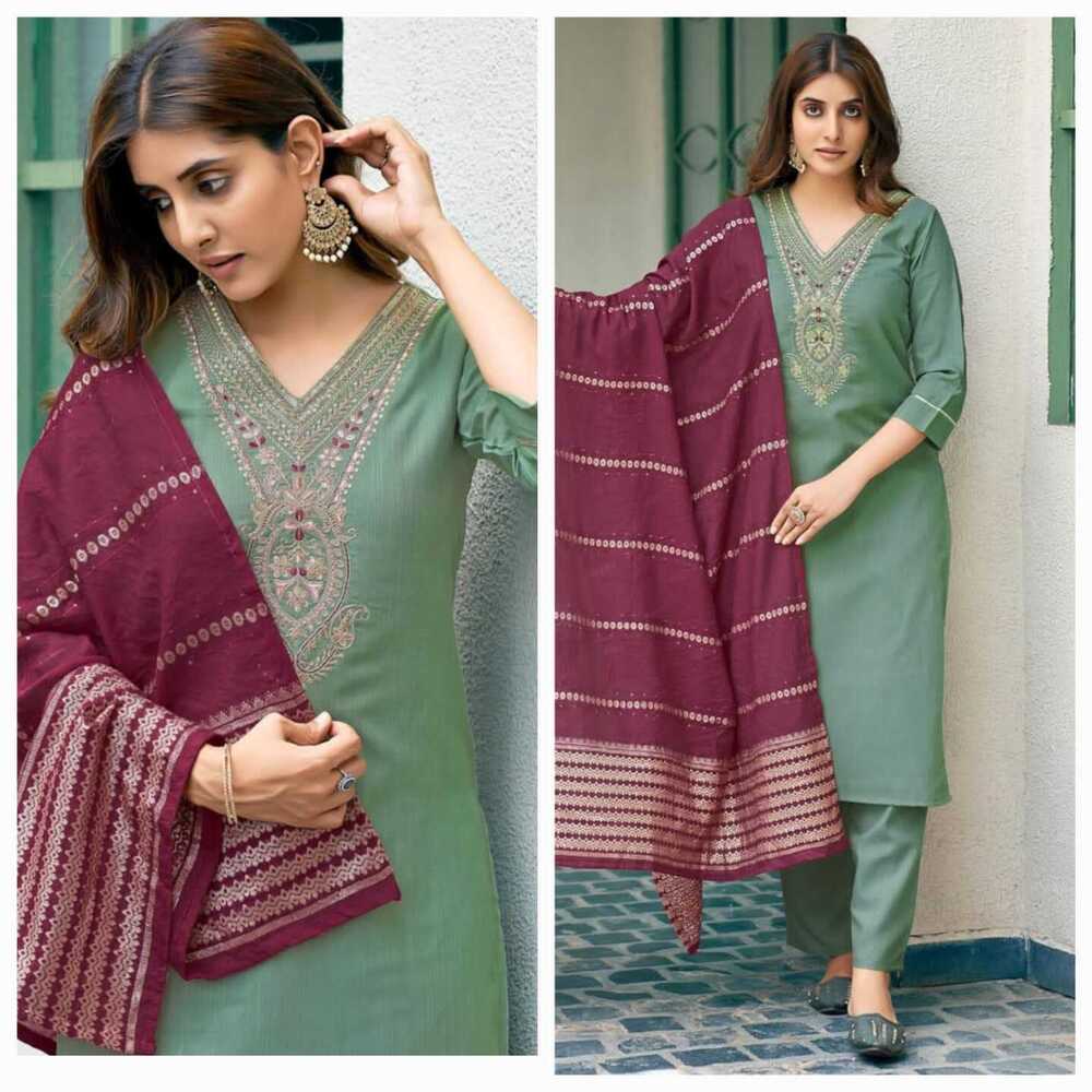 Premium Quality Party Wear 3 Pic Collection at Best Price in Surat ...