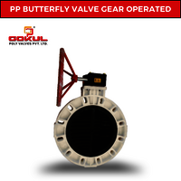 Polypropylene Butterfly Valve Gear Operated