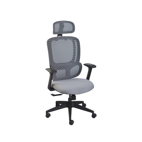 Doris-1 Mesh Chair - Color: Black Grey