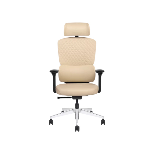 Tokyo 3 Leatherette Chair - Color: Off White