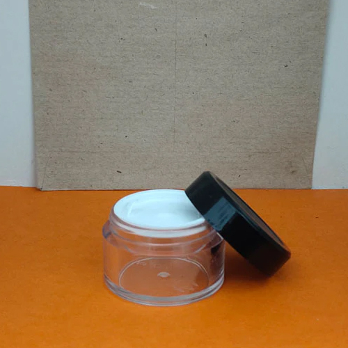15g Transparent San Jar With Black Cap