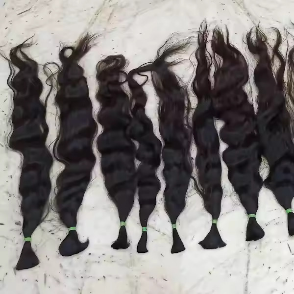 Raw Natural Human Hair Remy Bulk Hair