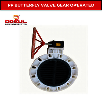 Polypropylene Butterfly Valve Gear Box Operated - Application: Industrial