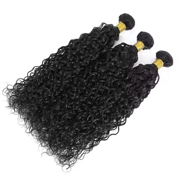 Water Wave Human Hair Bundles Unprocessed Brazilian Virgin Hair Bundles Natural Color Human Hair Extension