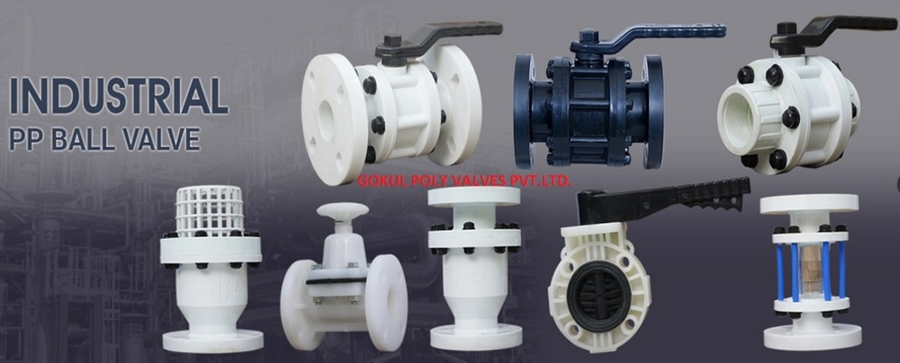 Gokul Polypropylene Butterfly Valve Gear Box Operated