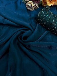 Designer  blue silk  saree