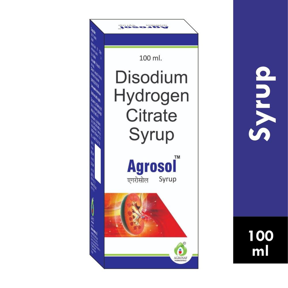 AGROSOL SYRUP - Disodium Hydrogen Citrate 1.4gm/5ml