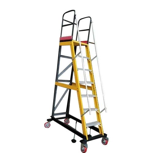 Frp Warehouse Trolley Steo Ladder - Size: 8 Feet