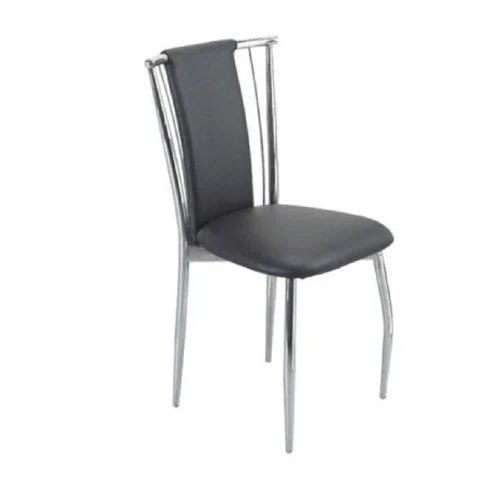 Stainless Steel Fancy Chair - Color: Black