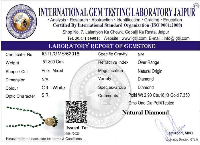 Diamond Polki Pendant