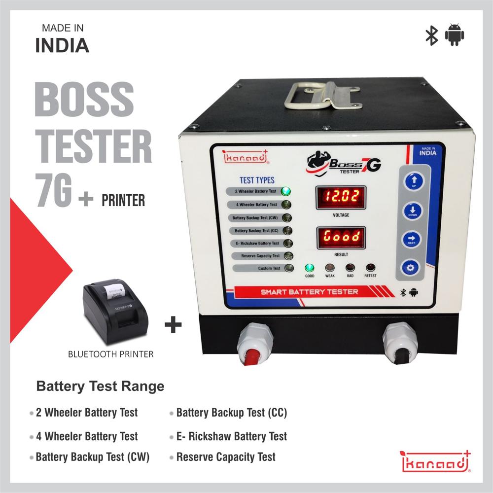 Boss Tester 7G With Bt Printer - Color: Black