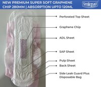 280mm Graphene Chip sanitary pad