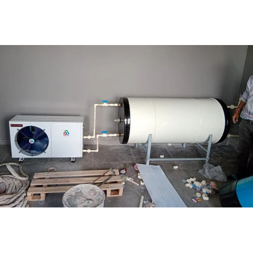 Domestic Air Source Heat Pump 300 Ltr - Color: White