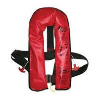 Inflatable Life Jacket - High Quality, Red Color | Reusable For Safety With Warranty