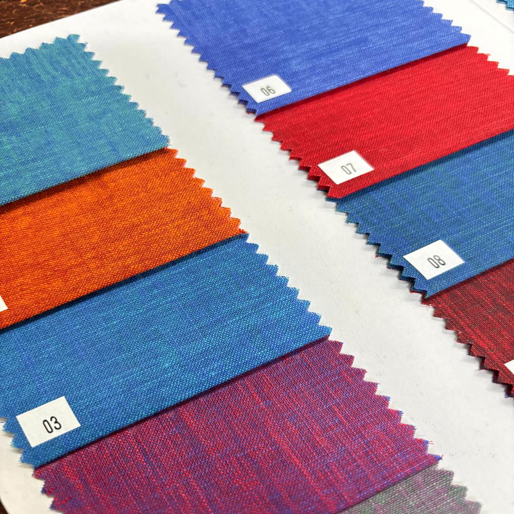 Polyester Linen Shirting Fabric Width 58 - Color: Multicolour