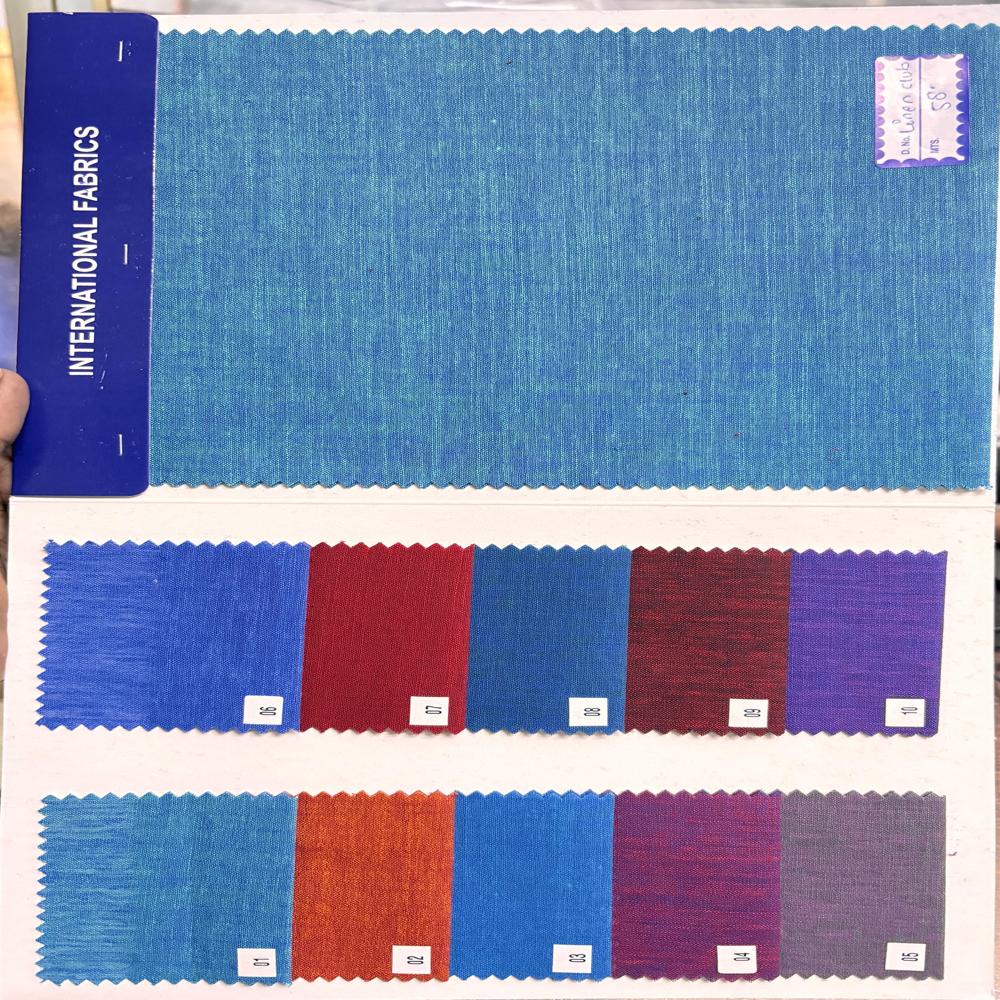 Polyester Linen Shirting Fabric Width 58