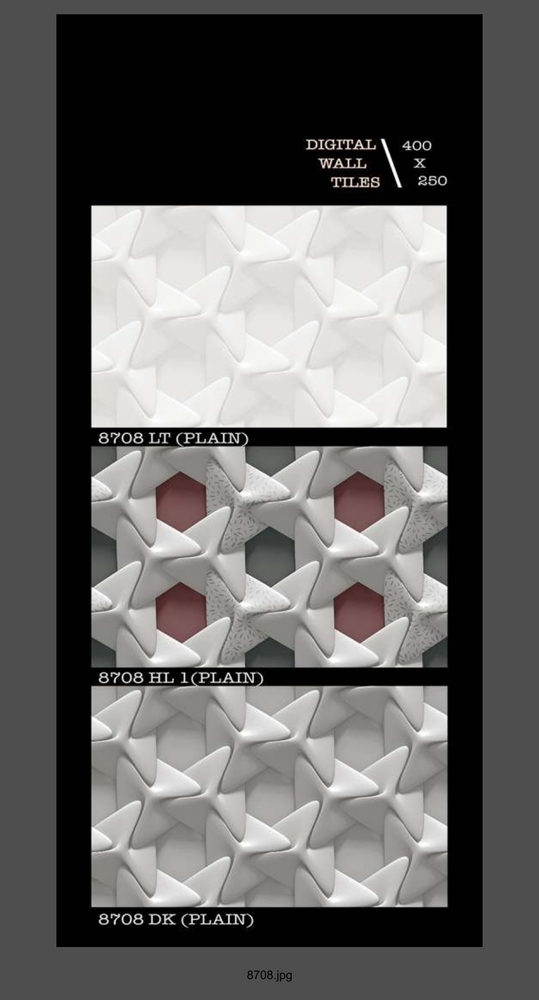 250 X 400 PORCELAIN WALL TILES