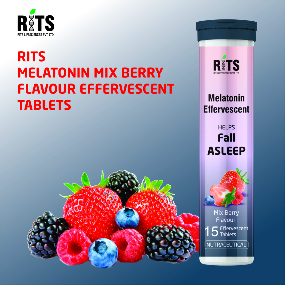Melatonin Effervescent Tablets- Mix Berry