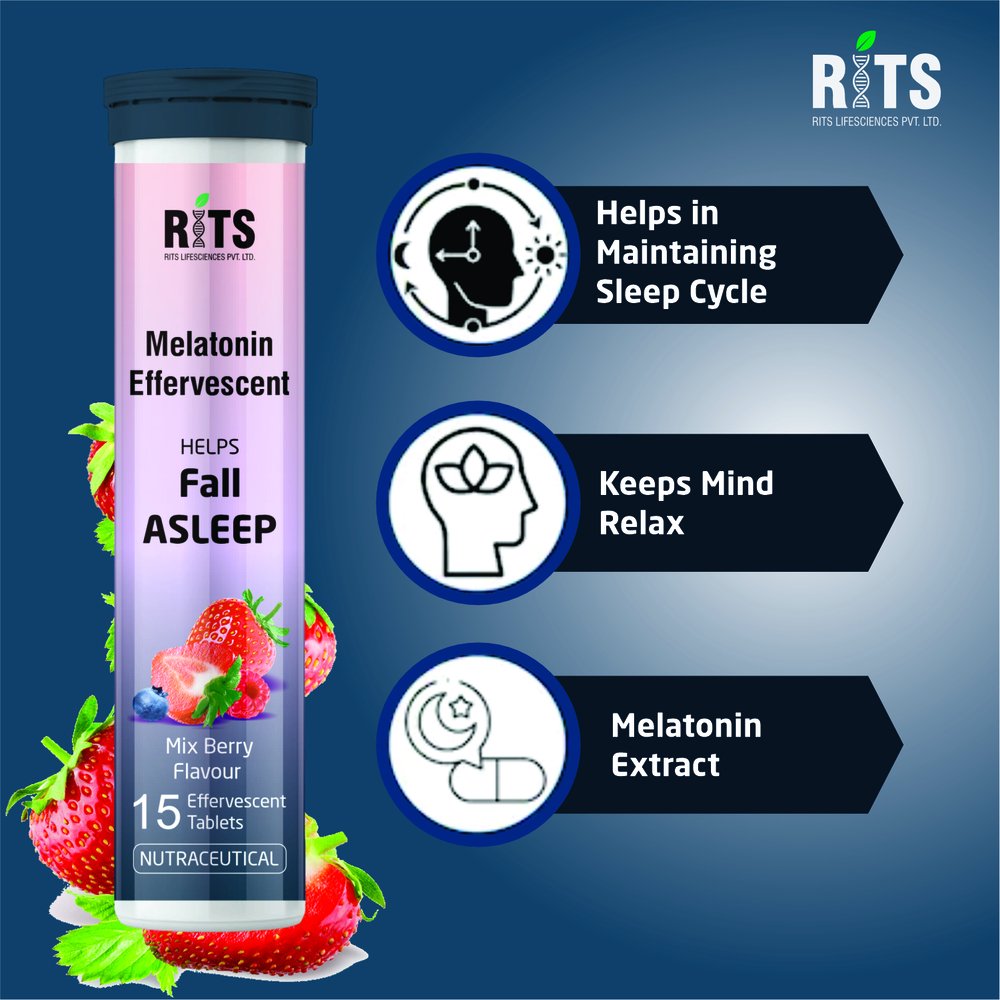 Melatonin Effervescent Tablets- Mix Berry