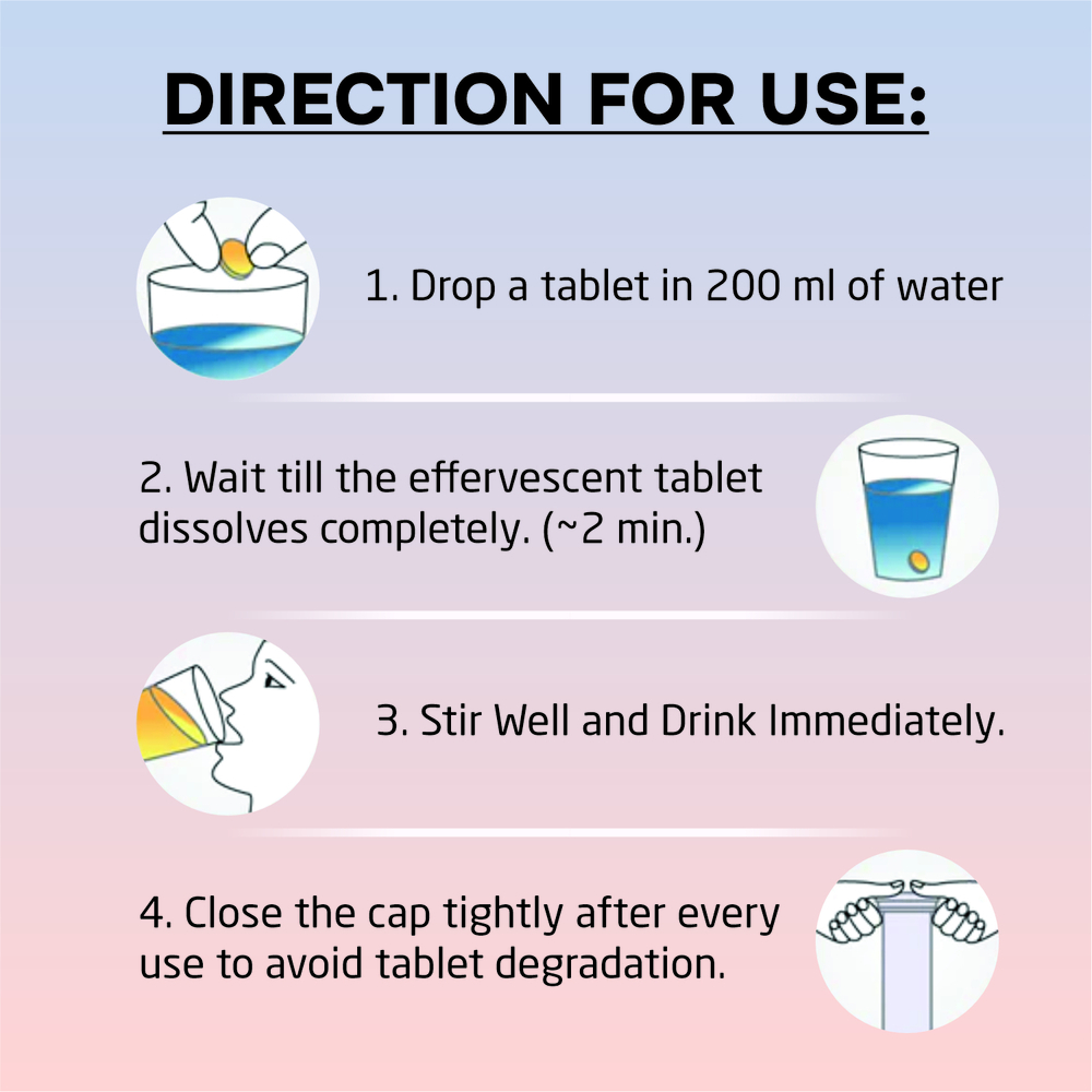 Melatonin Effervescent Tablets- Mix Berry