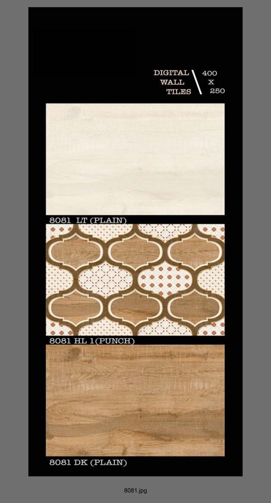 250 X 400 VITRIFIED CERAMIC WALL TILES