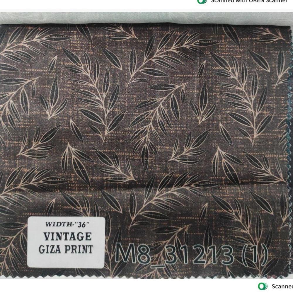 Vintage Giza Cotton Print width 58
