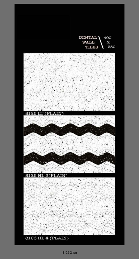 250 X 400 Digital Ceramic Wall Tiles - Surface Materials: Polished Finish