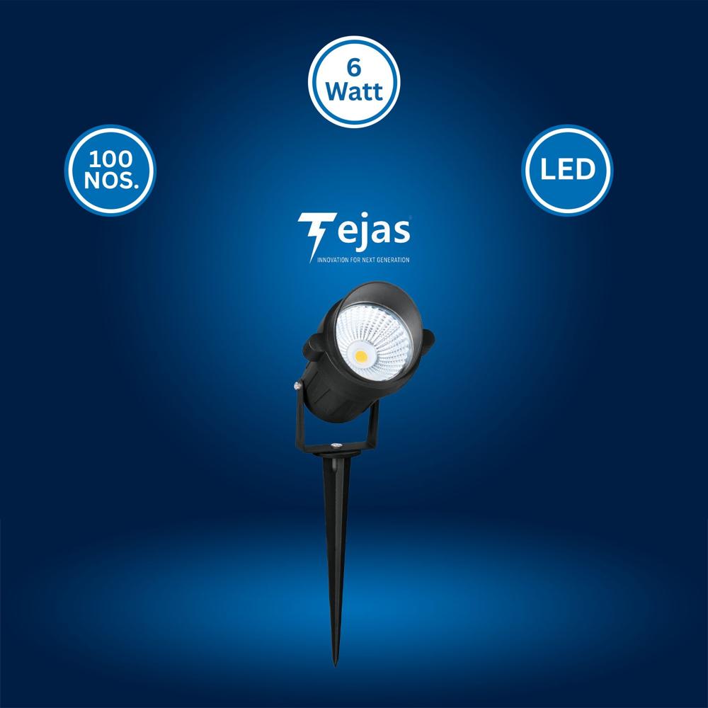 6w Spike Light - Color: Black